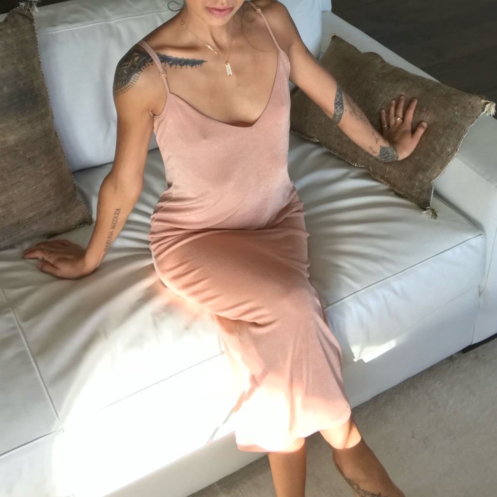 Zara velvetier body con dress